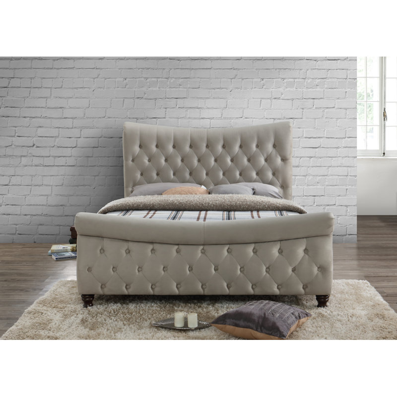 Three Posts Adeline Upholstered Bed Frame & Reviews Wayfair.co.uk